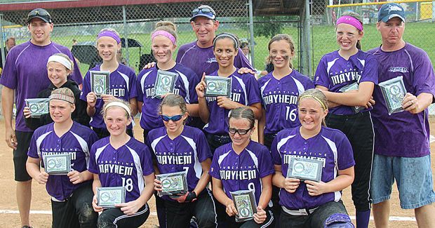 Muscatine Mayhem 12U softball places second